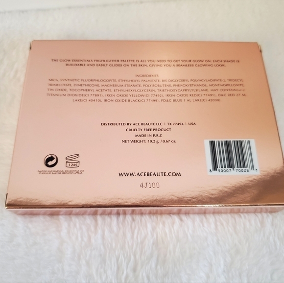 NIB Ace Beaute Glow Essentials Shimmer Highlighter Palette - Picture 8 of 14